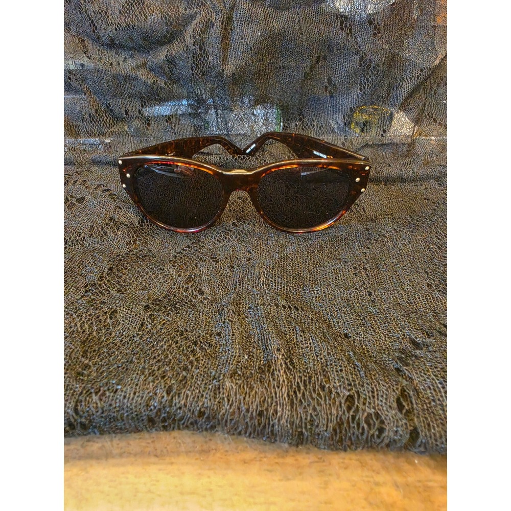 VTG 80s Anne Klein for Riviera Tortoiseshell Sunglasses Cat Eye Oval Frames Rare